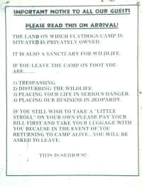 Es war wohl doch ein Camp mitten in der Pampa