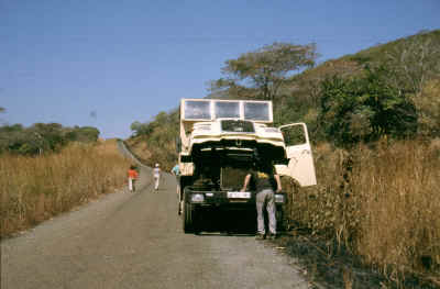Das Ergebnis von Dreck im Treibstoff. Und das ohne Starter...
