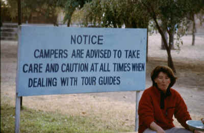 Ob unser Tour-Guide Ali schon fters in diesem Camp war?